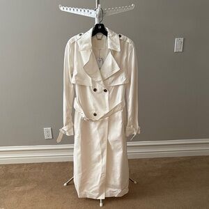 Guess Ivory Trench Coat